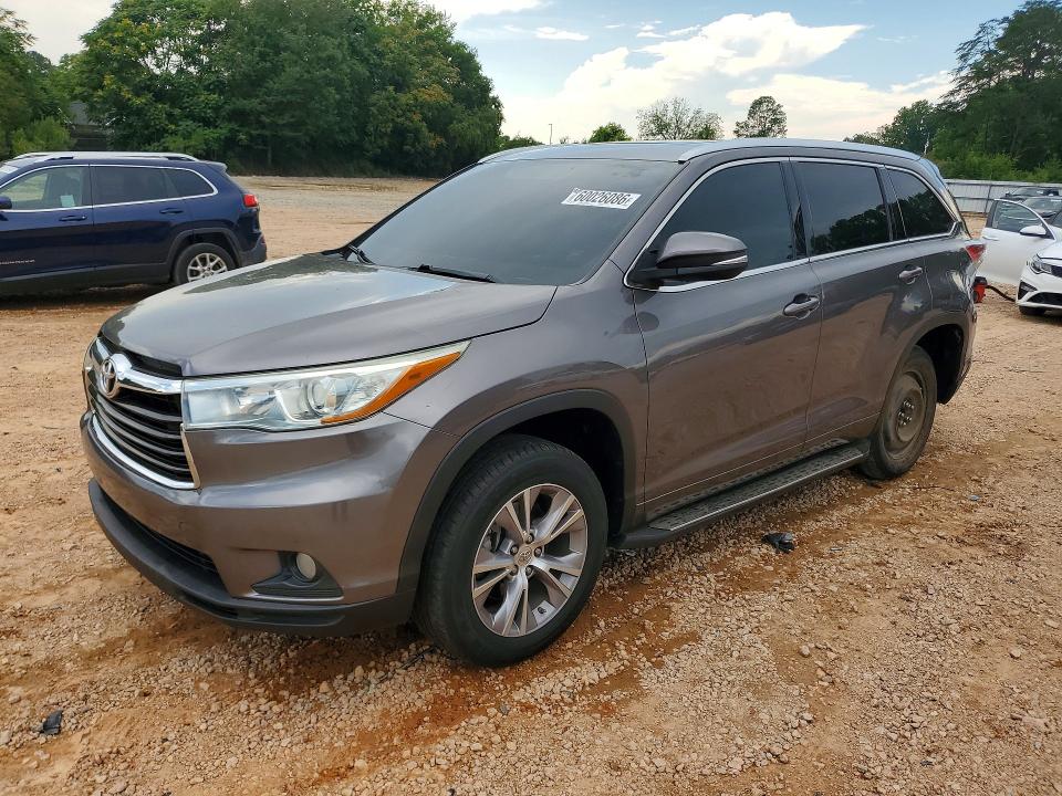 TOYOTA HIGHLANDER 2015 with VIN 5TDKKRFH3FS044116 - Photo from auction
