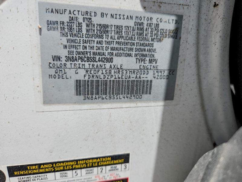 Photo 14 from auction – 2025 NISSAN KICKS with VIN 3N8AP6CB5SL442900