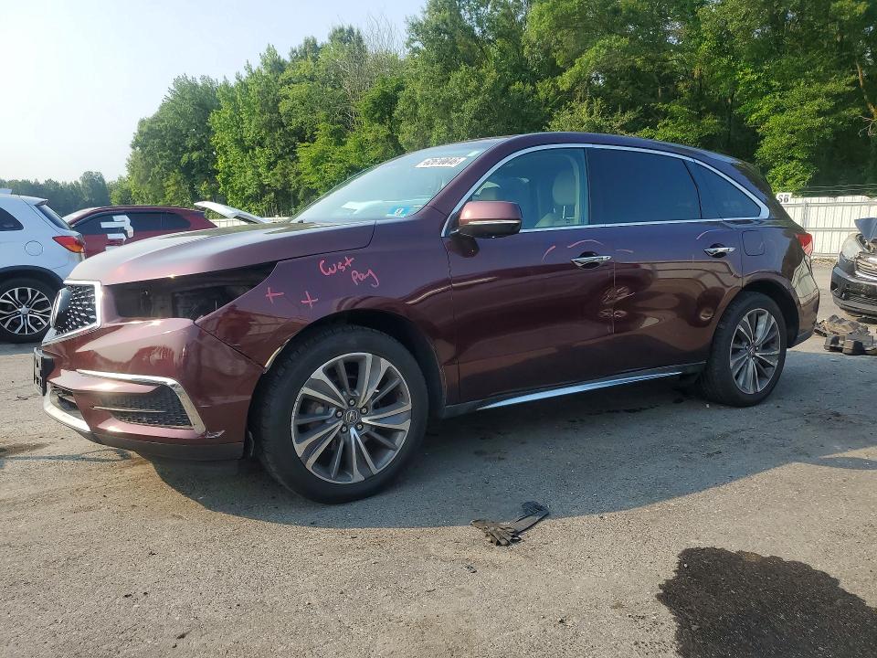 ACURA MDX 2017 with VIN 5FRYD4H57HB003410 - Photo from auction