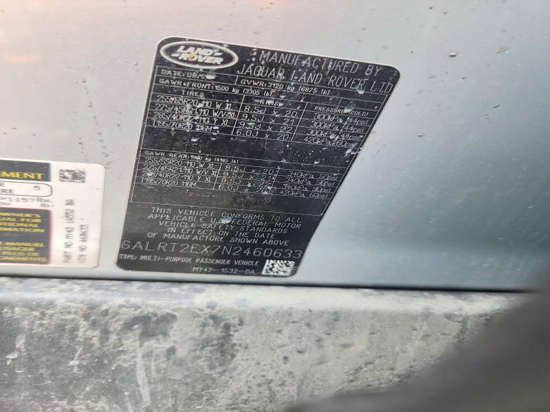 Photo 14 from auction – 2022 LAND ROVER DISCOVERY with VIN SALRT2EX7N2460633