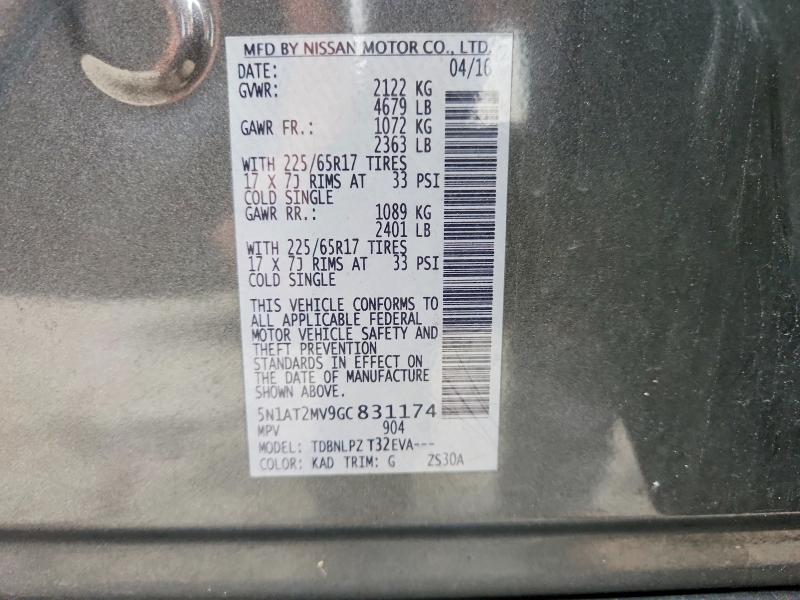Photo 14 from auction – 2016 NISSAN ROGUE with VIN 5N1AT2MV9GC831174