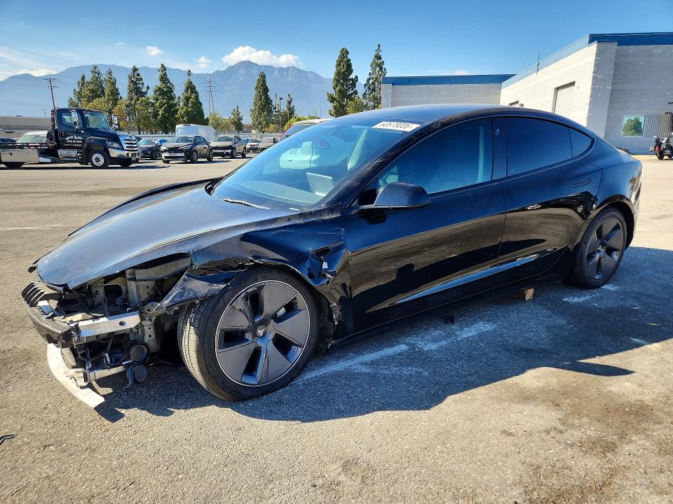TESLA MODEL 3 2022 with VIN 5YJ3E1EA0NF375076 - Photo from auction