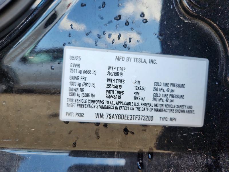 Photo 14 from auction – 2026 TESLA MODEL Y with VIN 7SAYGDEE3TF373200