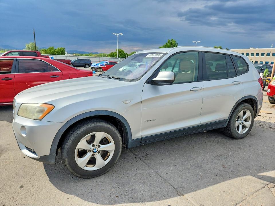BMW X3 2011 with VIN 5UXWX5C54BL713784 - Photo from auction