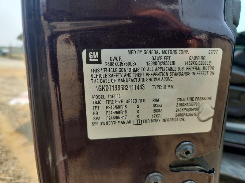 Photo 14 from auction – 2008 GMC ENVOY with VIN 1GKDT13S682111443