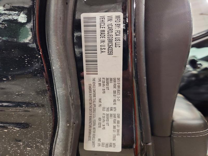 Photo 14 from auction – 2021 DODGE DURANGO with VIN 1C4RDJEG9MC643359