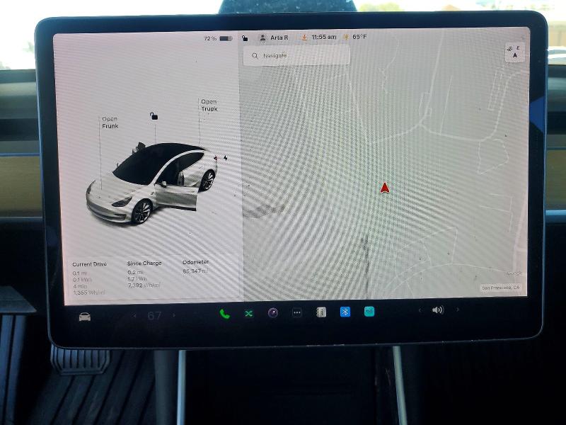 Photo 9 from auction – 2018 TESLA MODEL 3 with VIN 5YJ3E1EA7JF164662