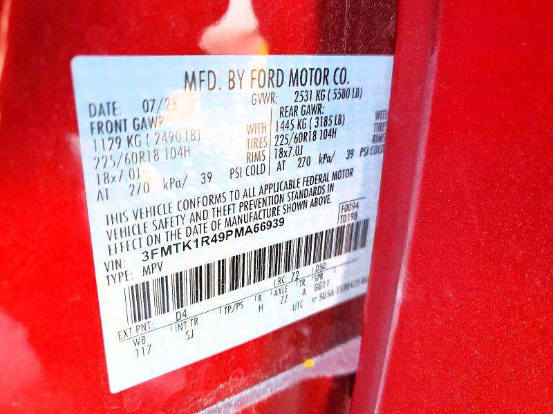 Photo 14 from auction – 2023 FORD MUSTANG MACH-E with VIN 3FMTK1R49PMA66939