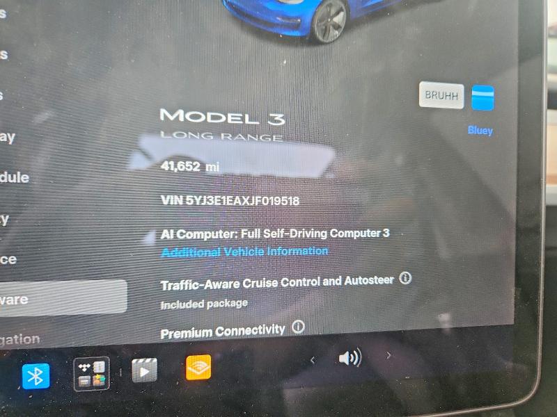 صورة رقم 9 من المزاد - 2018 TESLA MODEL 3 مع VIN 5YJ3E1EAXJF019518
