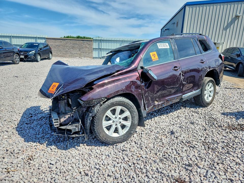TOYOTA HIGHLANDER 2013 with VIN 5TDBK3EH7DS198579 - Photo from auction