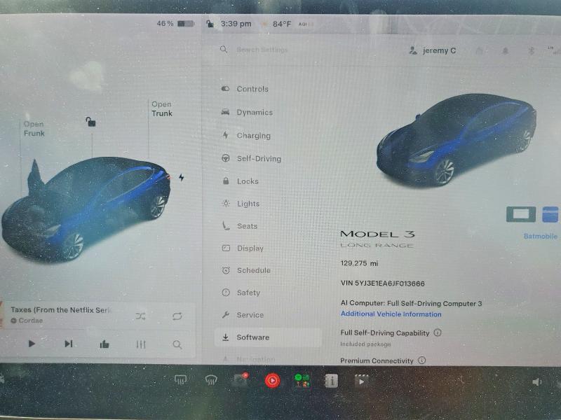 Photo 9 from auction – 2018 TESLA MODEL 3 with VIN 5YJ3E1EA6JF013666
