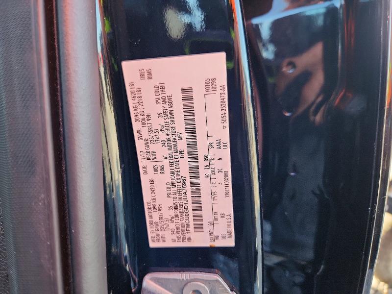 Photo 14 from auction – 2018 FORD ESCAPE with VIN 1FMCU0GD1JUA75967