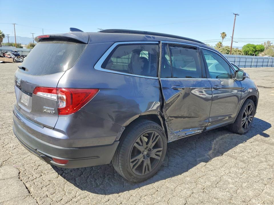 Photo 3 from auction – 2021 HONDA PILOT with VIN 5FNYF6H27MB103210