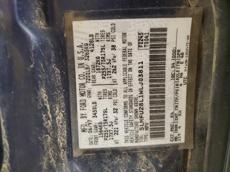 Photo 14 from auction – 1998 LINCOLN NAVIGATOR with VIN 5LMFU28L1WLJ03811