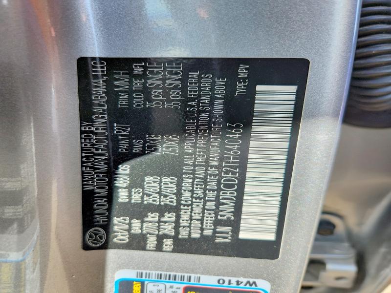 Foto 14 de la subasta – 2026 HYUNDAI TUCSON con VIN 5NMJBCDE2TH640463
