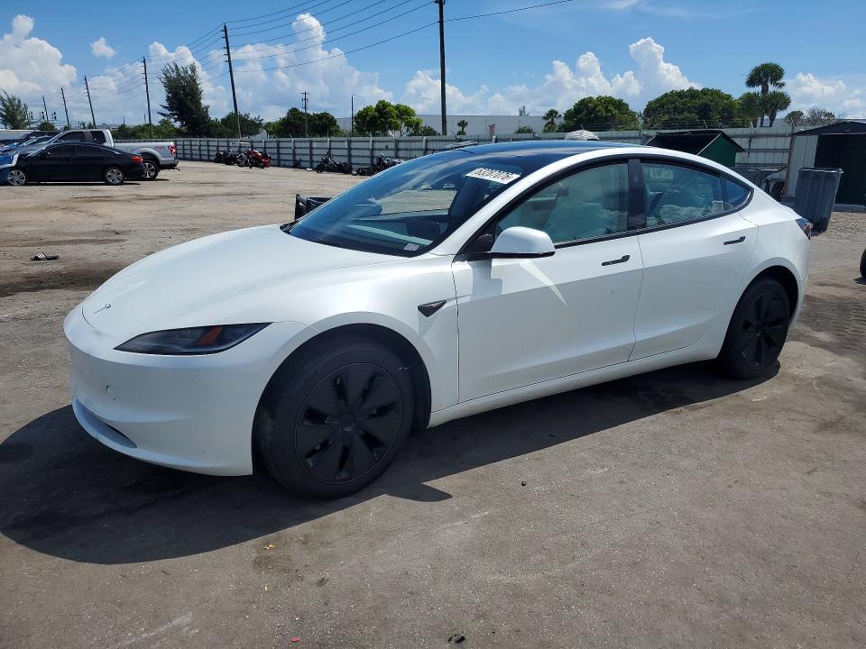 TESLA MODEL 3 2025 with VIN 5YJ3E1EA4SF021203 - Photo from auction