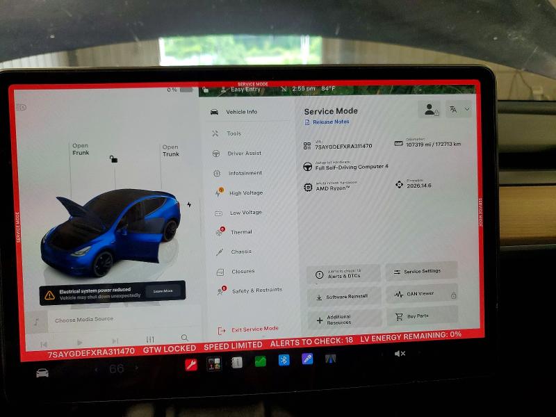Photo 9 from auction – 2024 TESLA MODEL Y with VIN 7SAYGDEFXRA311470
