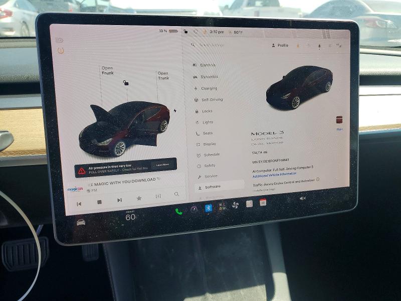 Photo 9 from auction – 2022 TESLA MODEL 3 with VIN 5YJ3E1EB0NF144641