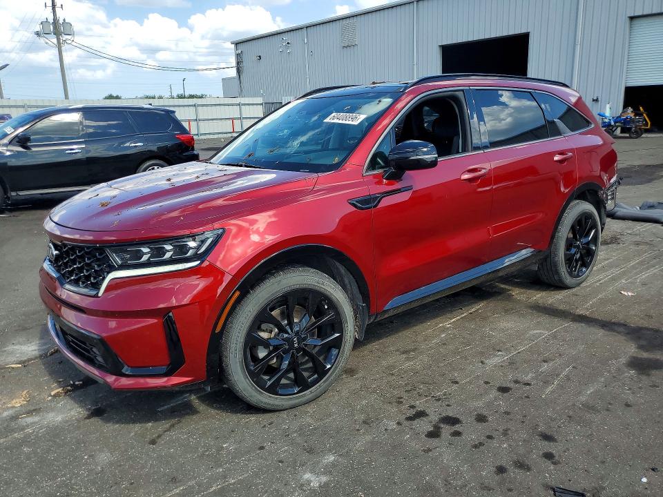 KIA SORENTO 2021 with VIN 5XYRK4LF6MG033139 - Photo from auction