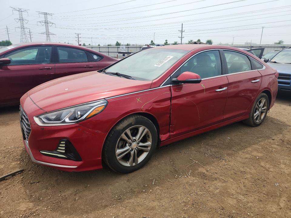 HYUNDAI SONATA 2018 with VIN 5NPE34AF1JH636714 - Photo from auction