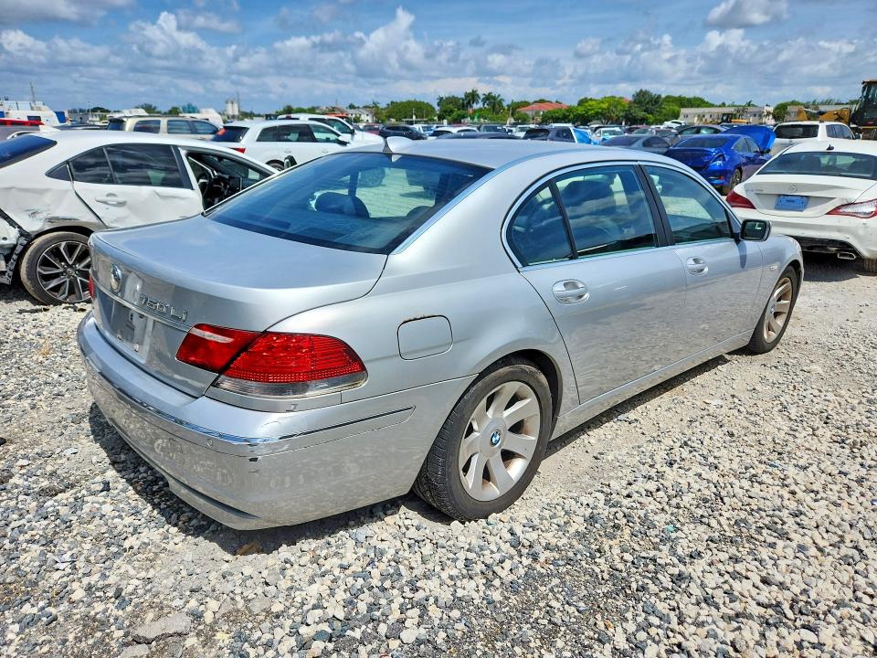 Photo 3 from auction – 2006 BMW 750 with VIN WBAHN83556DT60972
