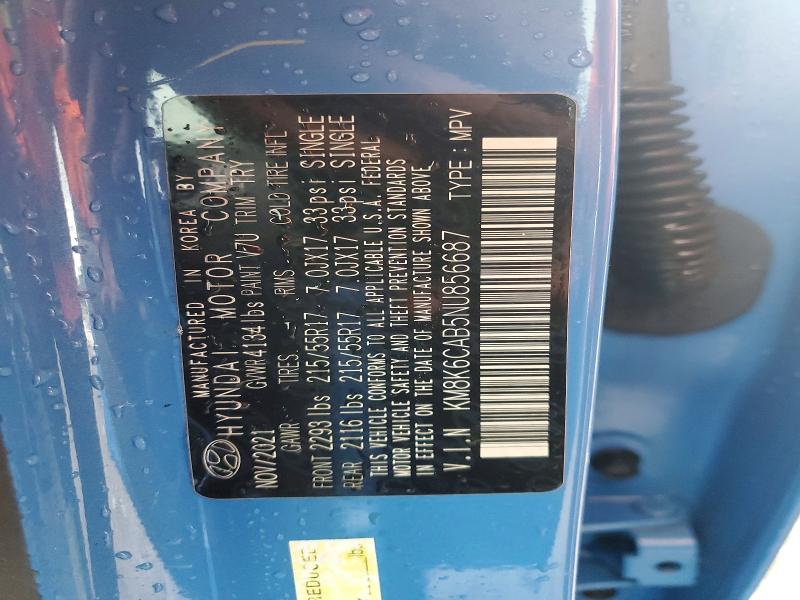 Photo 14 from auction – 2022 HYUNDAI KONA with VIN KM8K6CAB5NU856687