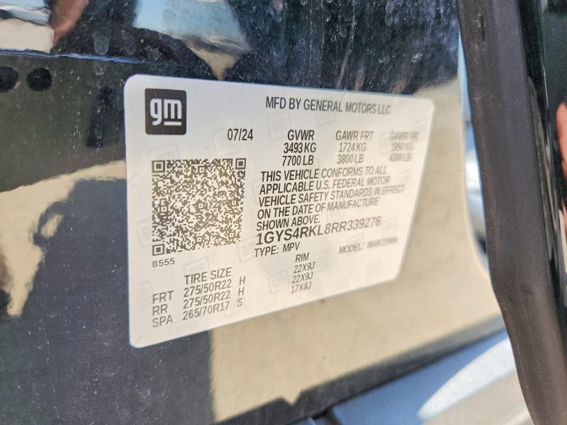 Photo 14 from auction – 2024 CADILLAC ESCALADE with VIN 1GYS4RKL8RR339276