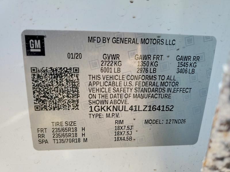 Zdjęcie 14 z aukcji – 2020 GMC ACADIA z VIN 1GKKNUL41LZ164152