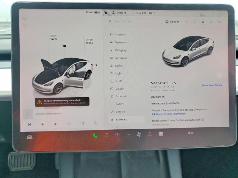 Photo 9 from auction – 2022 TESLA MODEL 3 with VIN 5YJ3E1EB3NF166164