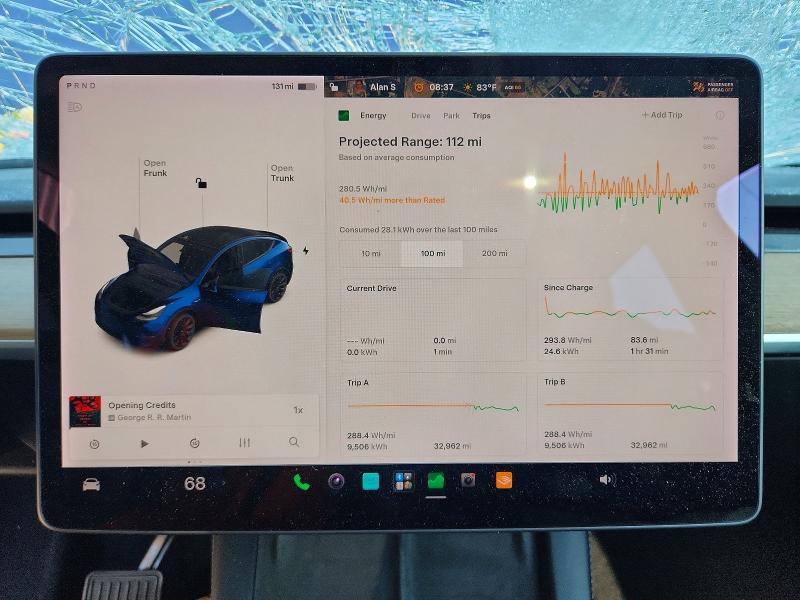 Photo 9 from auction – 2022 TESLA MODEL Y with VIN 7SAYGAEEXNF339630
