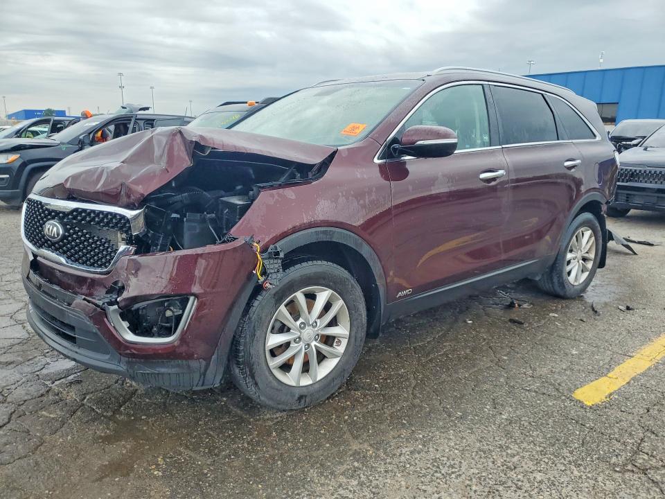 KIA SORENTO 2018 with VIN 5XYPGDA32JG357704 - Photo from auction
