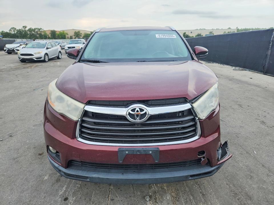 Photo 5 from auction – 2014 TOYOTA HIGHLANDER with VIN 5TDJKRFH5ES065754
