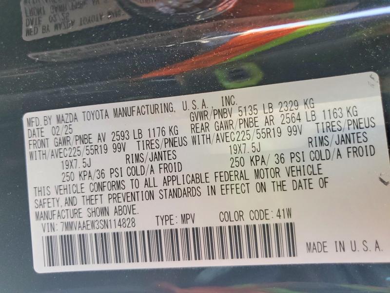 Photo 14 from auction – 2025 MAZDA CX-50 with VIN 7MMVAAEW3SN114828