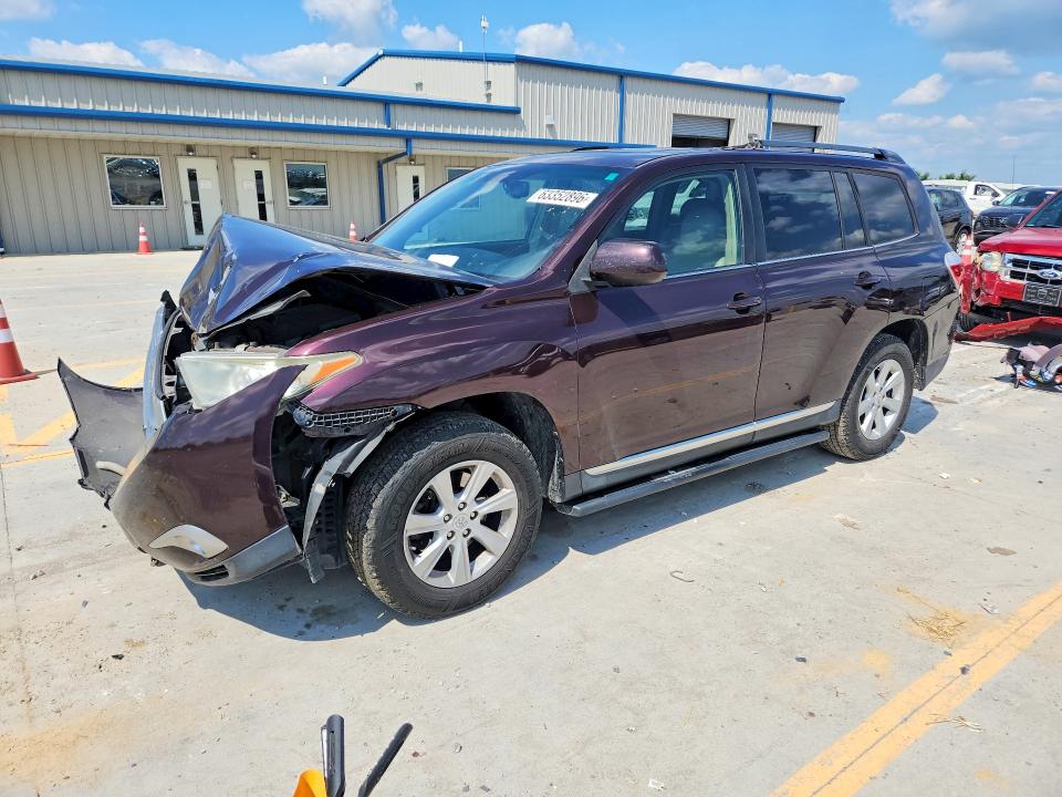 TOYOTA HIGHLANDER 2013 with VIN 5TDBK3EH0DS184636 - Photo from auction