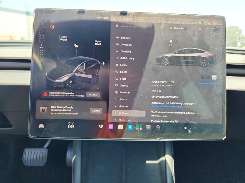 Photo 9 from auction – 2025 TESLA MODEL 3 with VIN 5YJ3E1EA8SF058979