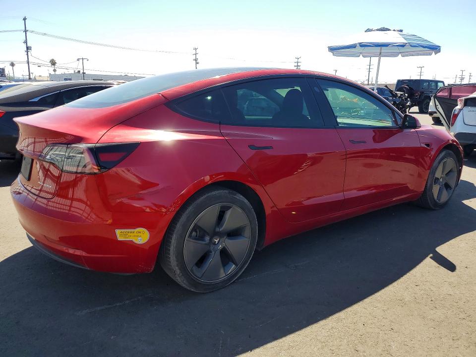 Photo 3 from auction – 2022 TESLA MODEL 3 with VIN 5YJ3E1EB1NF273763