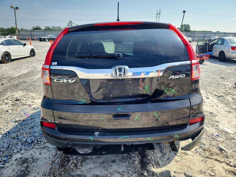 Photo 6 from auction – 2016 HONDA CR-V with VIN 5J6RM4H56GL056014