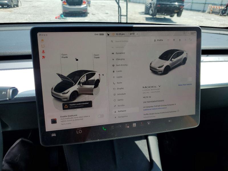 Photo 9 from auction – 2023 TESLA MODEL Y with VIN 7SAYGDEE4PF800812