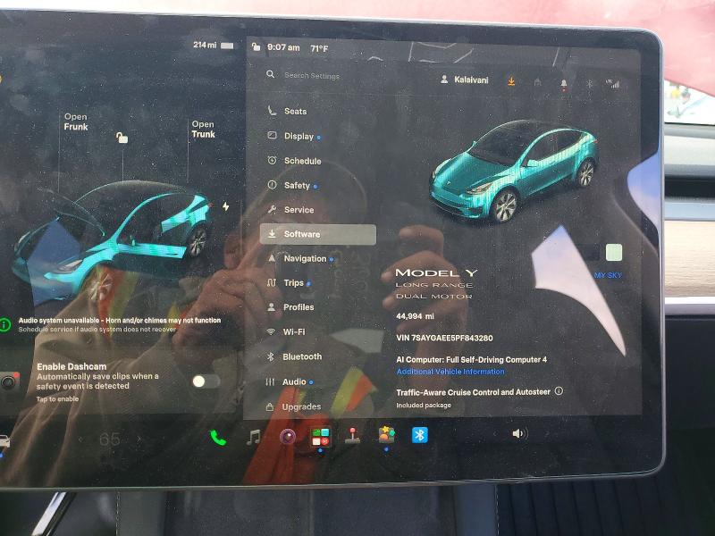 Photo 9 from auction – 2023 TESLA MODEL Y with VIN 7SAYGAEE5PF843280