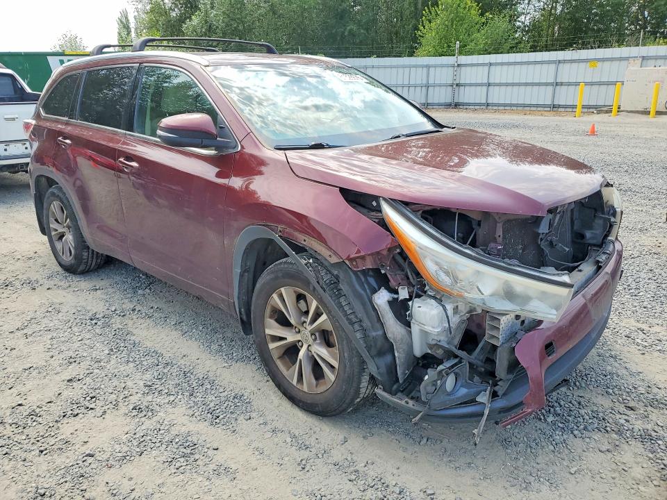 Photo 4 from auction – 2015 TOYOTA HIGHLANDER with VIN 5TDJKRFH6FS209023