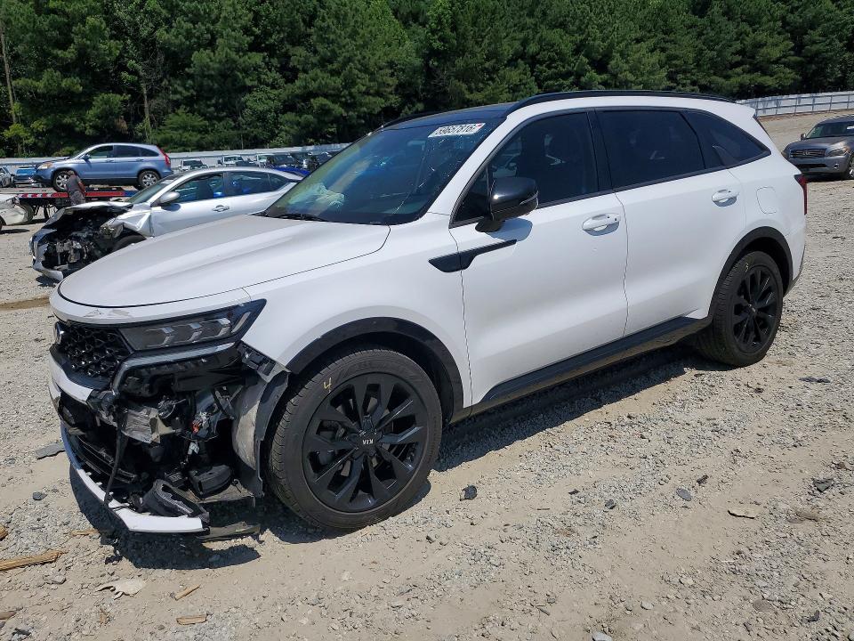 KIA SORENTO 2021 with VIN 5XYRK4LF5MG049266 - Photo from auction