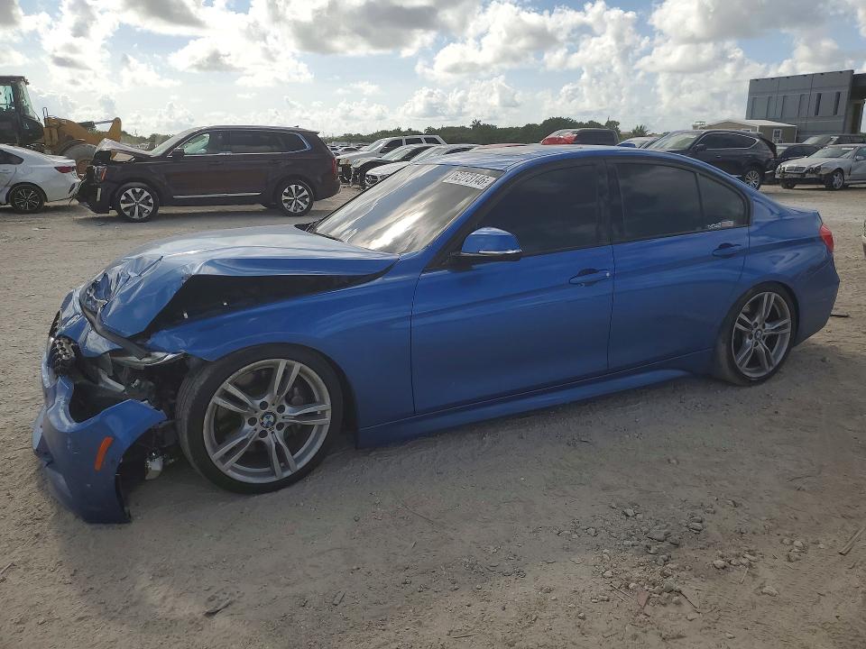 BMW 335 2013 with VIN WBA3A9C5XDF477489 - Photo from auction