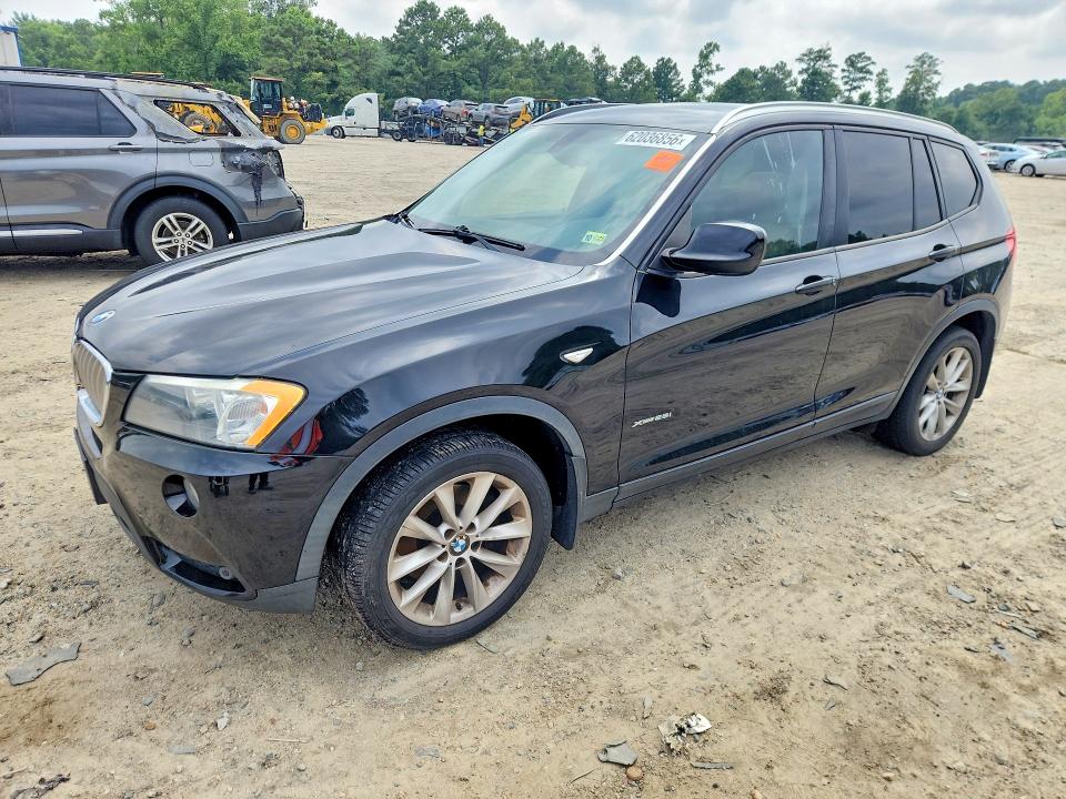 BMW X3 2013 with VIN 5UXWX9C50D0A17423 - Photo from auction