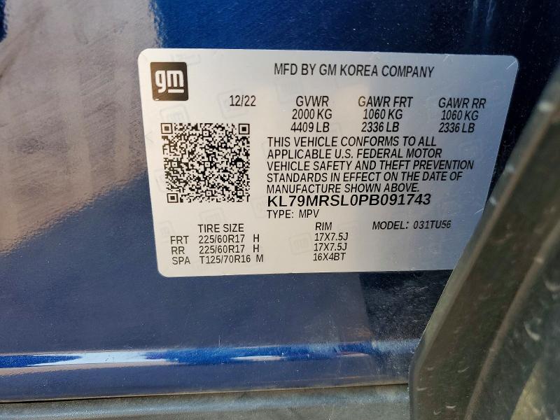 Photo 14 from auction – 2023 CHEVROLET TRAILBLAZER with VIN KL79MRSL0PB091743