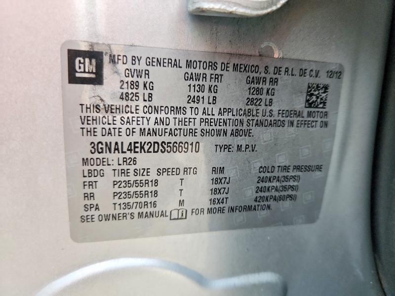 صورة رقم 14 من المزاد - 2013 CHEVROLET CAPTIVA مع VIN 3GNAL4EK2DS566910