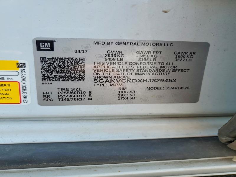 Foto 14 de la subasta – 2017 BUICK ENCLAVE con VIN 5GAKVCKDXHJ329453