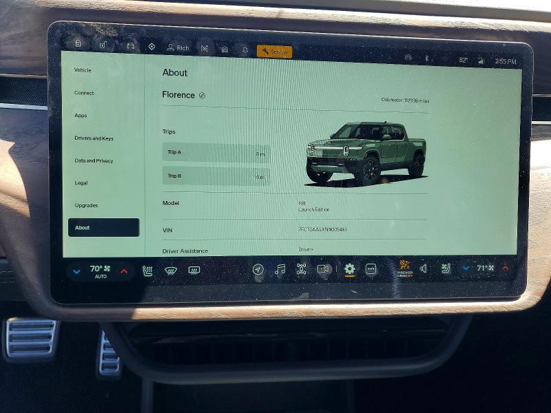 Photo 9 from auction – 2022 RIVIAN R1T with VIN 7FCTGAALXNN005461