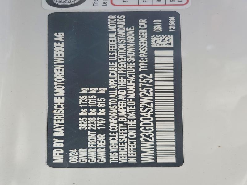Photo 14 from auction – 2025 MINI COOPER with VIN WMW23GD04S2W25752
