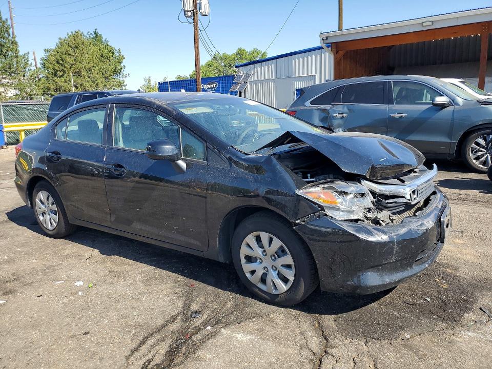 Photo 4 from auction – 2012 HONDA CIVIC with VIN 19XFB2F56CE388334