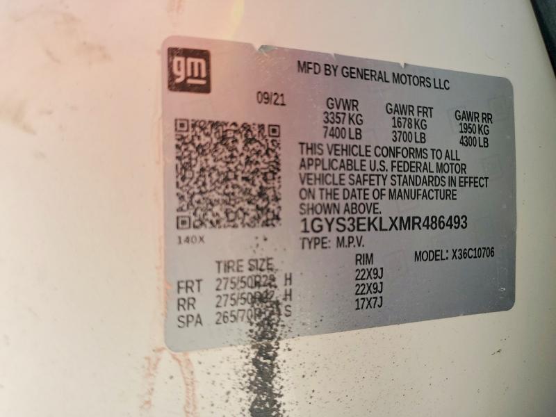 Photo 14 from auction – 2021 CADILLAC ESCALADE with VIN 1GYS3EKLXMR486493